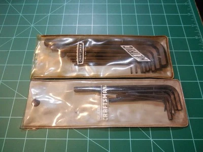 Vtg Sears Craftsman Hex Key Set 14 pc. 9 46675 USA Metric Crown Logo+ Part. set - Image 1 of 4