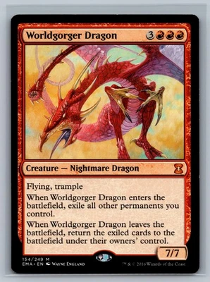 Magic The Gathering Eternal Masters Worldgorger Dragon #154/249 MTG TCG CCG - Image 1 of 2