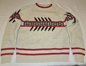 Vintage 60er 50er Jahre National Shirt Shops Strickpullover Pullover Alpin Ski Rundhals  - Bild 1 von 8