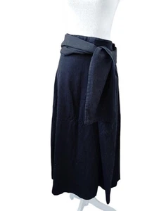 Yohji Yamamoto Silk Long Skirt with Ribbon Waist, Made in Japan, Used - Picture 1 of 10
