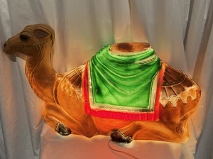 Vintage General  Foam Lighted 28” Camel Blow Mold Christmas Nativity Works - Picture 1 of 8