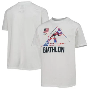 Camiseta Swatch Dispersa de Biatlón Equipo Blanco Juvenil EE. UU. - Imagen 1 de 3