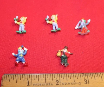 Payasos Circus pintados 5 figuras diferentes por IHC #8851 - escala HO Foto 1 de 4