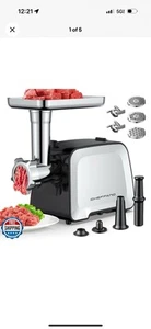Molinillo de carne eléctrico CHEFFANO Life, embutidora con 2 cuchillas, 3 P - Imagen 1 de 2