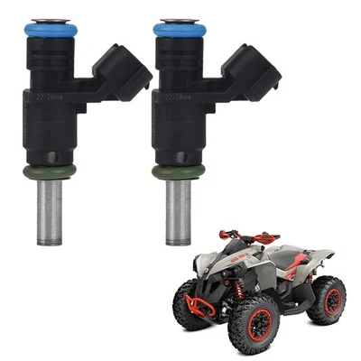 2x Fuel Injectors 420874841 For Can-Am Outlander 450 Renegade Defender Max HD10 - Image 1 of 4
