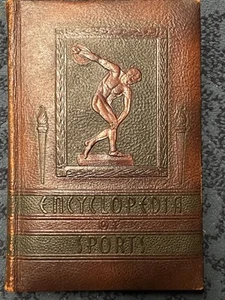 ENCYCLOPEDIA Of SPORTS Leather Bound (c)1944 Frank G. Menke - Picture 1 of 12