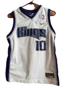 Camiseta deportiva de colección Nike NBA Sacramento Kings Mike Bibby 10 blanca Swingman para hombre mediana - Imagen 1 de 6