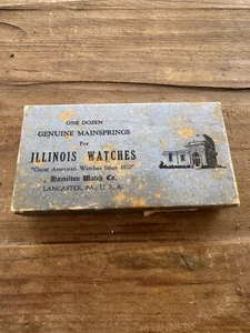 Reloj y reloj de bolsillo Illinois vintage resortes principales varios tamaños - Imagen 1 de 17