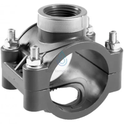 SAB SPA PRESA STAFFA ANTIROTAZIONE PER TUBO POLIETILENE CON GUARNIZIONE A SELLA IRRIGAZ