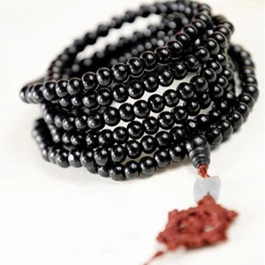 Sandalwood Buddhist Buddha 6mm 216 Prayer Beads Mala New Necklace_Bracelet Nice - Picture 1 of 8