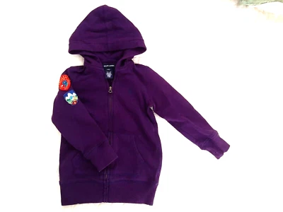 Girls Polo Ralph Lauren Fleece size 4/4T Full-Zip Hoodie Purple - Image 1 of 4