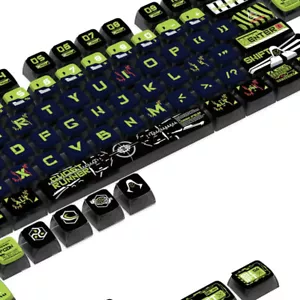 Ghost Runner PBT Keycaps Set Clear Shine Through for MX Mechanical Keyboards - Picture 1 of 7