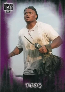 2018 Walking Dead Hunters & Hunted, T-Dog Purple Parallel Base Card 31 #06/10 - Picture 1 of 2