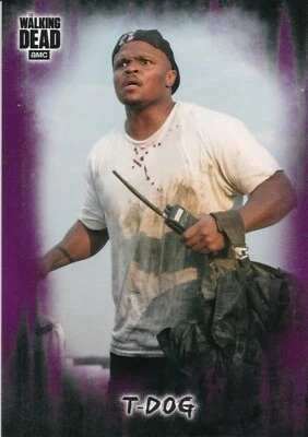 2018 Walking Dead Hunters & Hunted, T-Dog Purple Parallel Base Card 31 #06/10 - Image 1 of 2
