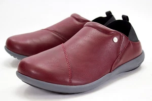 Spenco Brooklyn Womens US 8.5 Burgundy Orthotic Convertible Slip-On Clogs Shoes - Picture 1 of 12