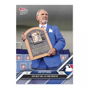 2024 TOPPS NOW #448 JIM LEYLAND - MLB HALL OF FAME INDUCTEE - Picture 1 of 2