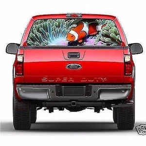 Fish Life Window Truck Tint Decal By Metro Graphics Fits Ford Chevrolet Dodge - Picture 1 of 1