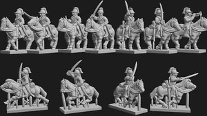 48x 6mm/1:300th AWI Continental Dragoons (Turner Miniatur - Picture 1 of 1