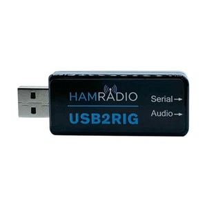 USB2RIG Radio USB Sound Card Connector for KENWOOD YAESU ICOM Business Radio - Zdjęcie 1 z 12