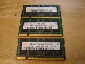 HYNIX 3GB (3x1GB) 2Rx8 PC2-4200S Memory RAM HYMP512S64CP8-C4