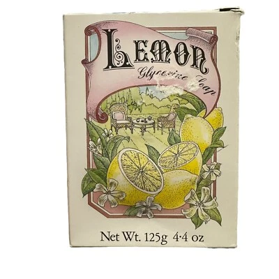 Jabón de glicerina de limón Victoria’s Secret 1988 vintage NUEVO en caja hecho en Alemania Foto 1 de 4