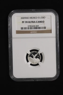 2009 Mexico 1/20 Oz Libertad NGC PF 70 Ultra Cameo  .999 Silver!! - Image 1 of 3