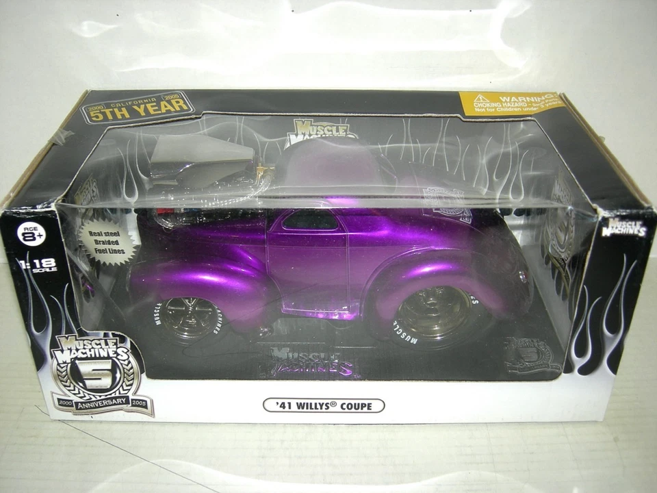 41 WILLYS COUPE LIQUID PURPLE 5th. ANNIVERSARY  EDITION. 1:18SC INT IN BOX - Image 1 of 1