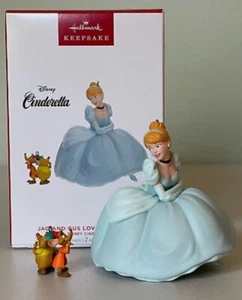 JAQ AND GUS LOVE CINDERELLA Hallmark Disney Ornament - Bild 1 von 4