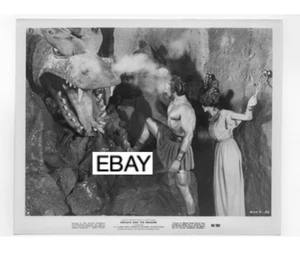 GOLIATH AND THE DRAGON 1960 ORIGINAL MOVIE PHOTO MARK FOREST VS DRAGON - Picture 1 of 1
