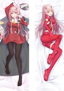Anime Zero Two Darling in the FranXX Dakimakura Hugging Body Pillow Case Cover - Picture 1 of 11