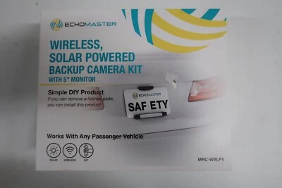 EchoMaster - Wireless Solar Powered Back-Up Camera Kit with 5" Monitor - Black - Image 1 of 4