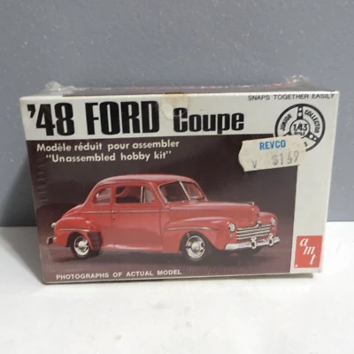 AMT Model Kit '48 Ford Coupe 1:43 scale Junior Collector Series SEALED BOX - Image 1 of 4