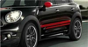 Fits Mini Cooper Side Stripes Graphics Decals Any Colour All 4 - Picture 1 of 4