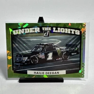 2022 Donruss Racing Under The Lights Hailie Deegan #UL17 1/25 Green Cracked Ice - Bild 1 von 7
