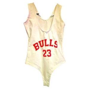 BULLS 23 White Bodysuit & One piece Woman Size Small - Picture 1 of 12