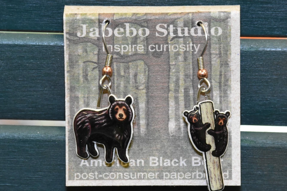 Pendientes Jabebo Oso Negro Foto 1 de 1