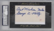 2012 Historic Why the Hall Not? Cut /25 George Kelly Auto HOF