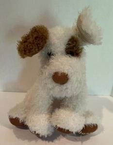 Barnes & Noble White Brown Terrier Dog Plush - 13 inches - Picture 1 of 1