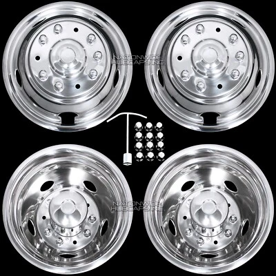 2005-2025 FORD F450 F550 19.5" 10 Lug Dual Wheel Simulators Rim Covers Liners - Image 1 of 4