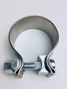 FASCIA STRINGI TUBO SCARICO FASCETTA ACCIAIO INOX DA 60 mm A 68 mm DI DIAMETRO - Foto 1 di 4
