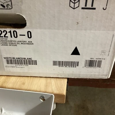 Pia de banheiro Kohler K-2210-0 Caxton sob montagem com dreno de transbordamento em branco - Imagem 1 de 4