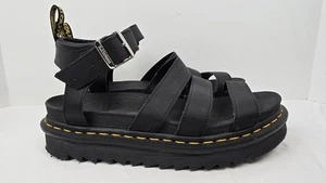 Dr. Martens Damen-Sandale Größe 10 Blaire Riemchen schwarz Leder Plateau - Bild 1 von 12