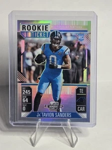 2024 Contenders Optic JA'TAVION SANDERS Silver Prizm Rookie Carolina Panthers RC - Bild 1 von 2