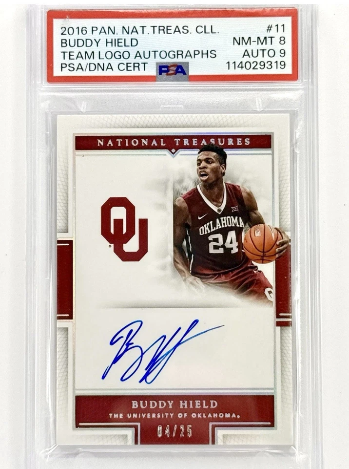 Panini National Treasures CLL. 2016 TEAM LOGO AUTO #11 BUDDY HIELD RC/25 SSP Foto 1 de 2