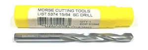 Taladro de longitud Jobber de carburo de 15/64" (.2344") 118 grados Morse 51096 - Imagen 1 de 1
