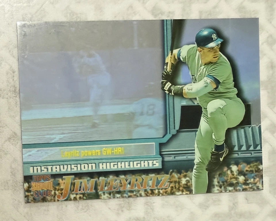 1997 Topps Stadium JIM LEYRITZ Members Only Instavision Holo Insert #I22! - Image 1 of 3