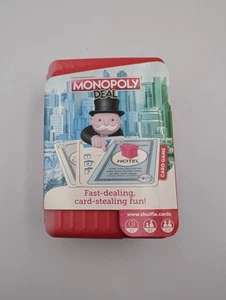 Monopoly Deal Shuffle - Kartenspiel rot Hart Reiseetui KOMPLETT  - Bild 1 von 4