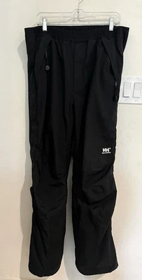Pantalones Helly Hansen Para Hombre Negros Transpirables Impermeables Exterior Talla L Foto 1 de 4