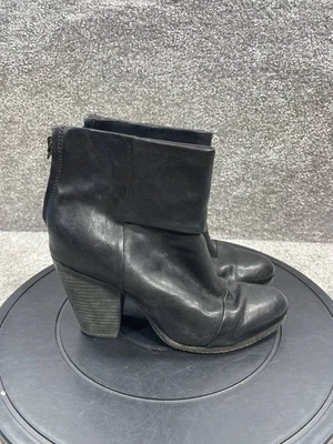 Rag & Bone Boots Womens Size 40 Eu 9.5 Us Newbury Black Leather Ankle Bootie - Image 1 of 4