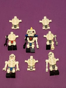 LEGO Scheletro Minifigure Lotto Ninjago Skulkin Nuckal Kruncha Frakjaw Chopov Ricambi - Foto 1 di 11
